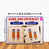 Wooden Same and  Different Concept Puzzle - EKW0213